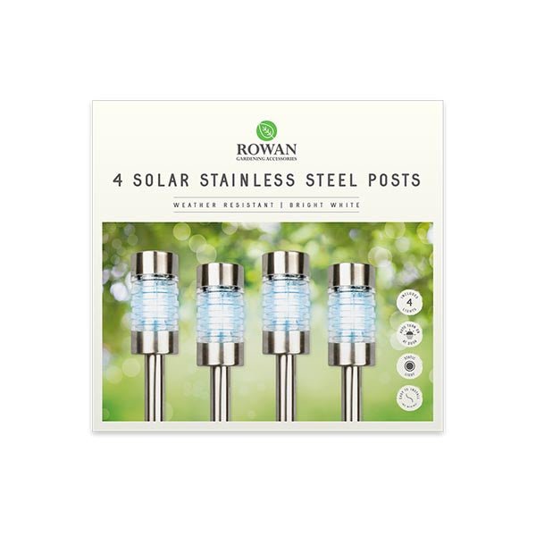 Rowan Solar Stainless Steel Posts 4 Pack - EuroGiant