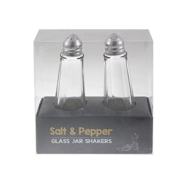 Salt & Pepper Glass Jar Shakers - EuroGiant
