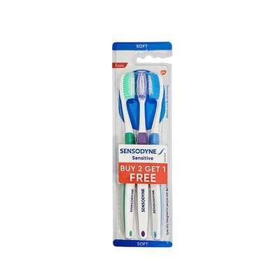 Sensodyne Toothbrush Sensitive 3 Pack - EuroGiant