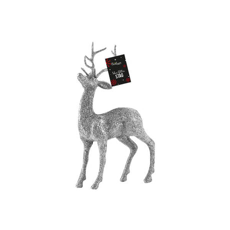 Silver Glitter Stag - EuroGiant