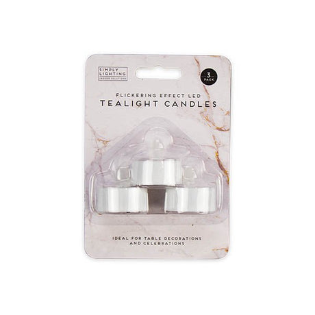 Simply Lighting Tealight Candles 3 Pack - EuroGiant