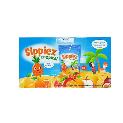 Sippiez Tropical Juice 200ml 8 Pack - EuroGiant