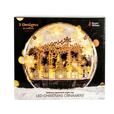 Snow White Led Christmas Ornament - EuroGiant