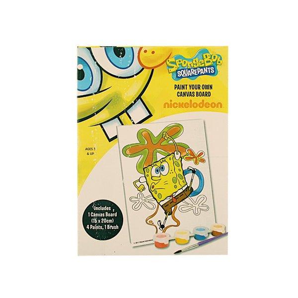 Spongebob Paint Your Own Canvas Board - EuroGiant