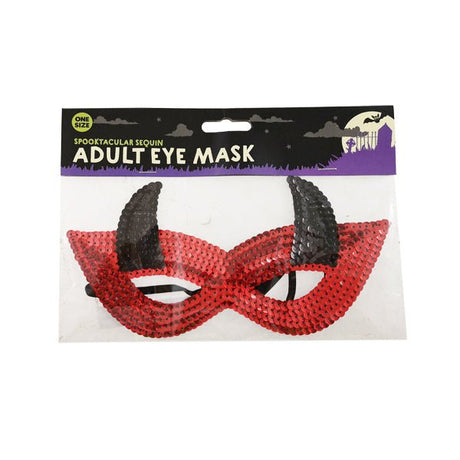 Spooktacular Sequin Adult Eye Mask - EuroGiant