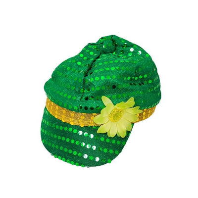 ST PATS SEQUIN HAT WITH FLOWER - EuroGiant