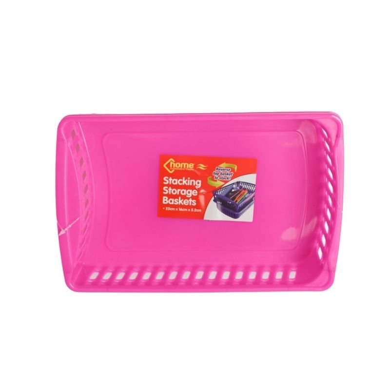 Stacking Storage Baskets 2 Pk - EuroGiant