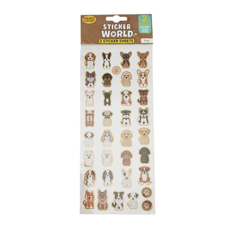 Sticker World Sheets Dogs 2 Pack - EuroGiant