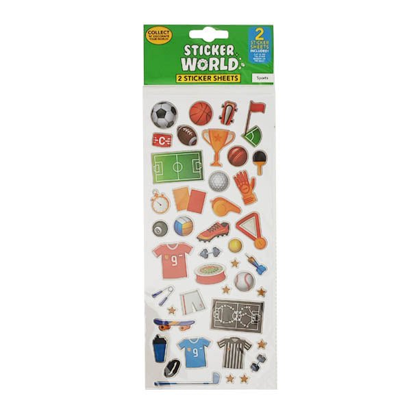 Sticker World Sheets Sports 2 Pack - EuroGiant