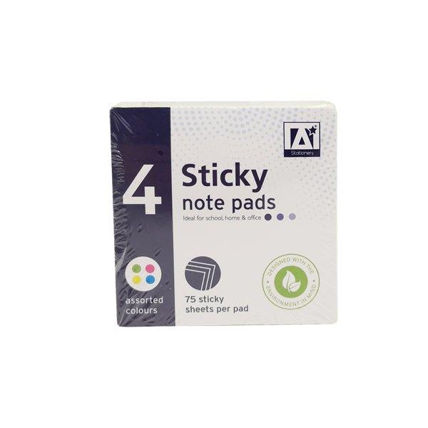 Sticky Note Pads 75 Sheet 4 Pk - EuroGiant