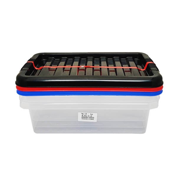 Storage Box 6 Litre 3 Pack Tml106 ) - EuroGiant