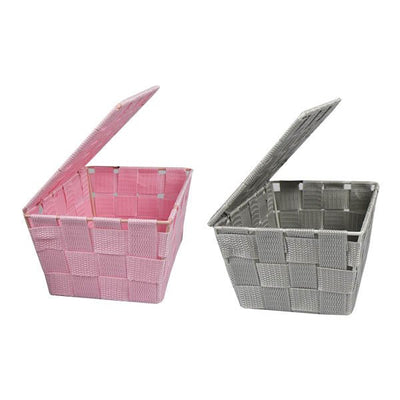 Store Smart Woven Basket With Lid - EuroGiant