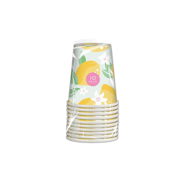 Summer Days Fruit Paper Cups 10 Pack - EuroGiant