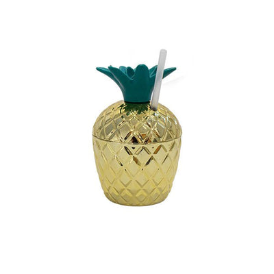 Summer Days Pineapple Tumbler With Straw - EuroGiant