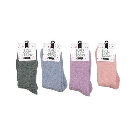 Super Cozy Socks Ladies Plain - EuroGiant