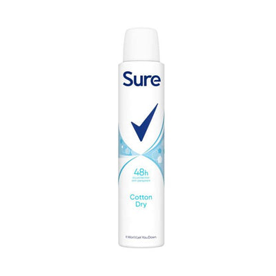 Sure Anti Persp Cotton Dry 200ML - EuroGiant