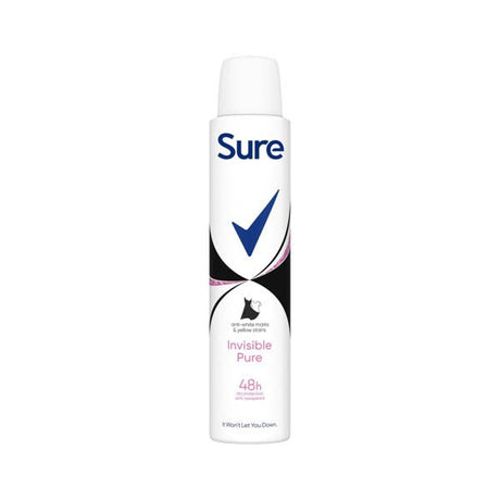 Sure Anti Persp Invisable Pure 200ML - EuroGiant