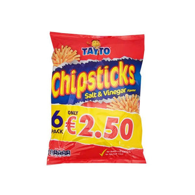 Tayto Chipsticks Salt & Vinegar 6 Pack - EuroGiant