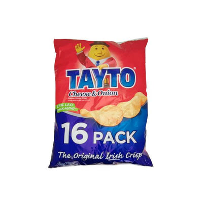 Tayto Crisps Cheese & Onion 16 Pack - EuroGiant