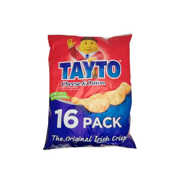 Tayto Crisps Cheese & Onion 16 Pack - EuroGiant