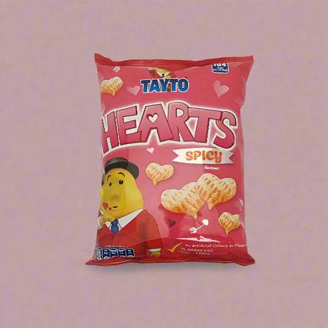 Tayto Hearts Spicy Flavour 90g - EuroGiant