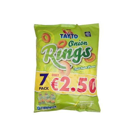 Tayto Onion Rings Fried Onion 7 Pack - EuroGiant