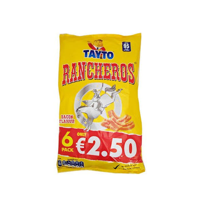Tayto Rancheros Bacon Flavour 6 Pack - EuroGiant
