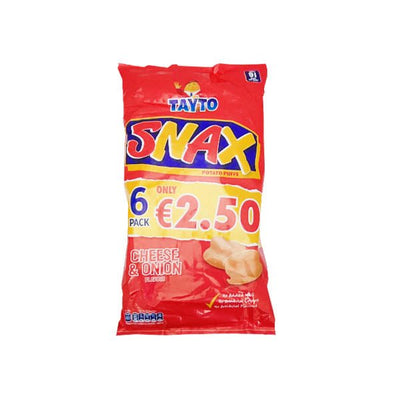 Tayto Snax Cheese & Onion 6 Pack - EuroGiant
