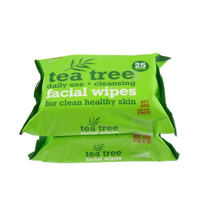 Tea Tree Facial Wipes Twin Pack - EuroGiant