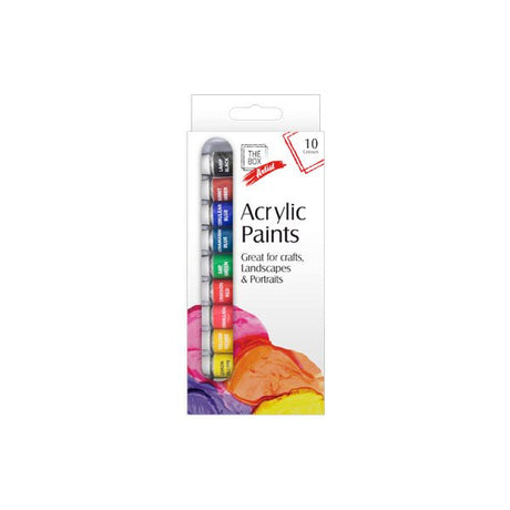 The Box Artist Acrylic Paints 10 Pack - EuroGiant