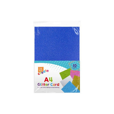 The Box Create A4 Gliter Card 10 Pack - EuroGiant