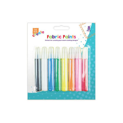 The Box Create Fabric Paints 8 Pack - EuroGiant