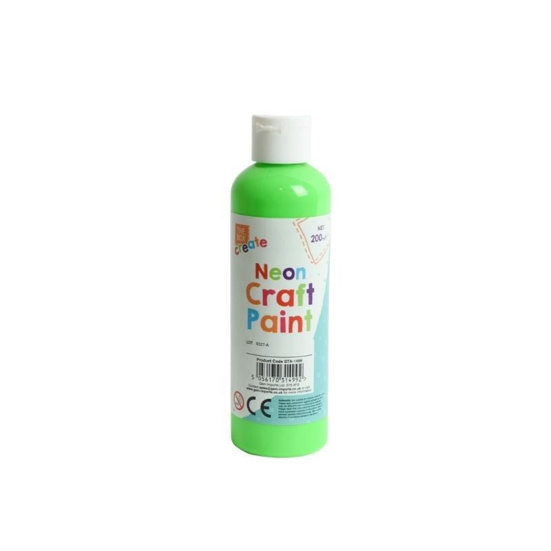 The Box Create Neon Craft Paint 200ml - EuroGiant