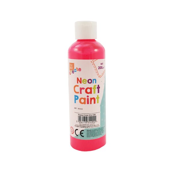 The Box Create Neon Craft Paint 200ml - EuroGiant