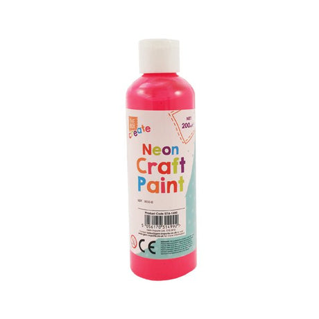 The Box Create Neon Craft Paint 200ml - EuroGiant