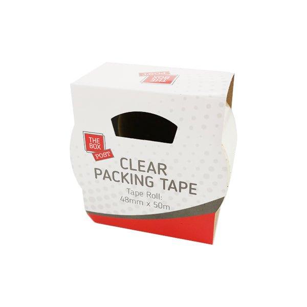 The Box Post Clear Packing Tape 50m - EuroGiant