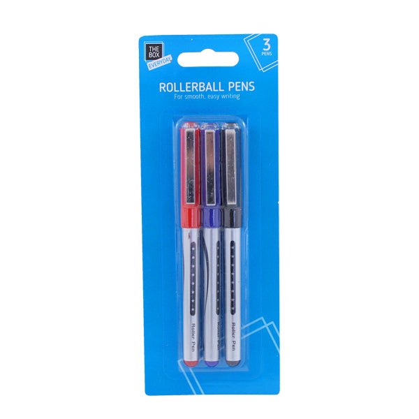 The Box Rollerball Pens 3 Pk - EuroGiant