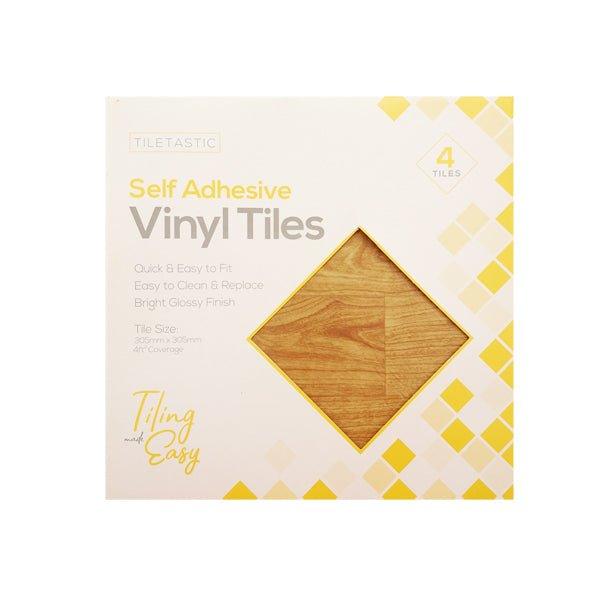 Tiletastic Self Adhesive Tiles Golden Wood - EuroGiant