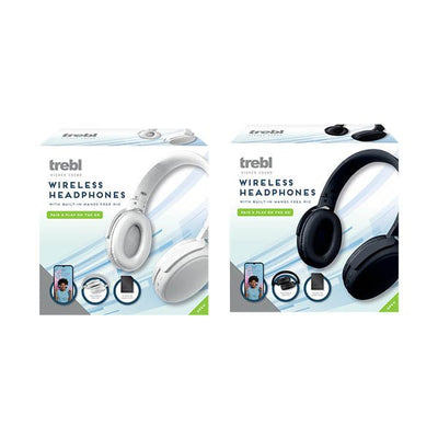 Trebl Wireless Headphones Foldable - EuroGiant