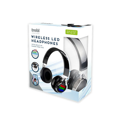 Trebl Wireless Light Up Led Headphones - EuroGiant
