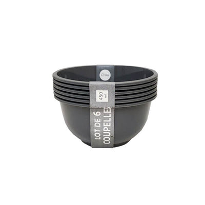 Urban Living Plastic Grey Cups 6 Pack - EuroGiant