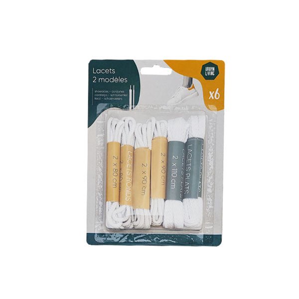 Urban Living Shoe Laces 6 Pack - EuroGiant