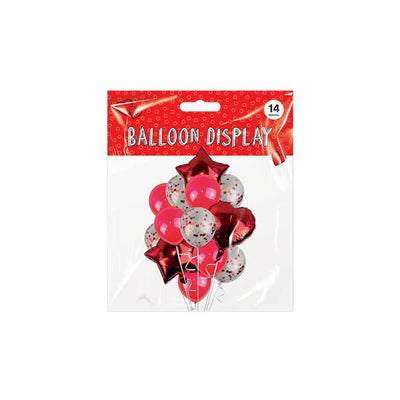 Valentines Balloon Display 14 Pack - EuroGiant