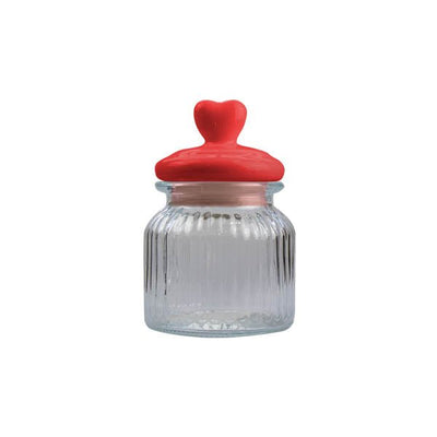 Valentines Heart Glass Jar 670ml - EuroGiant