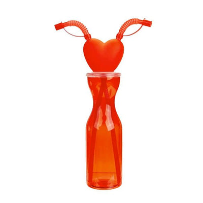 Valentines Heart Plastic Bottle 500ml - EuroGiant