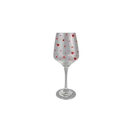 Valentines Printed Wine Glass - EuroGiant