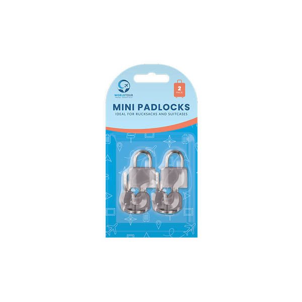 World Tour Mini Padlocks 2 Pack - EuroGiant