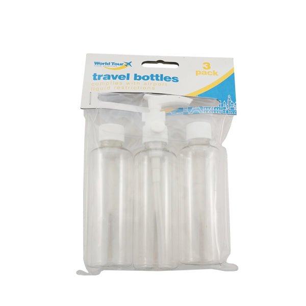 World Tour Travel Bottles 3 Pk - EuroGiant