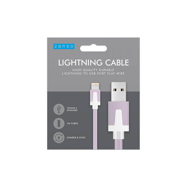 Zenso Lightning Cable To Usb 1 Metre - EuroGiant