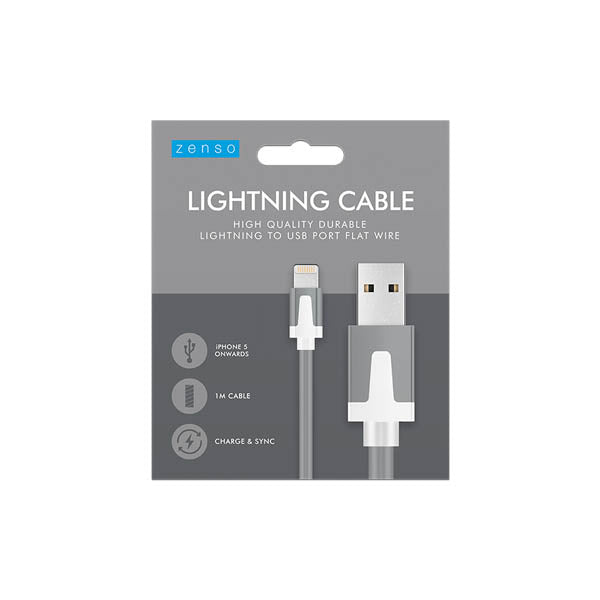 Zenso Lightning Cable To Usb 1 Metre - EuroGiant